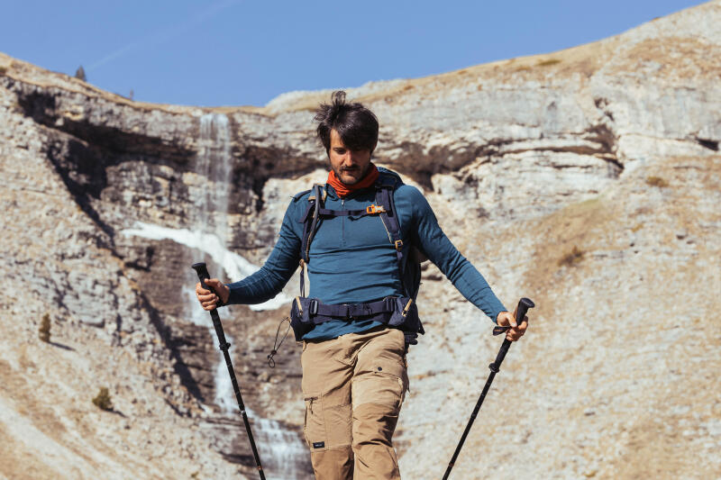 Koszulka trekkingowa męska z długim rękawem Forclaz MT 500 