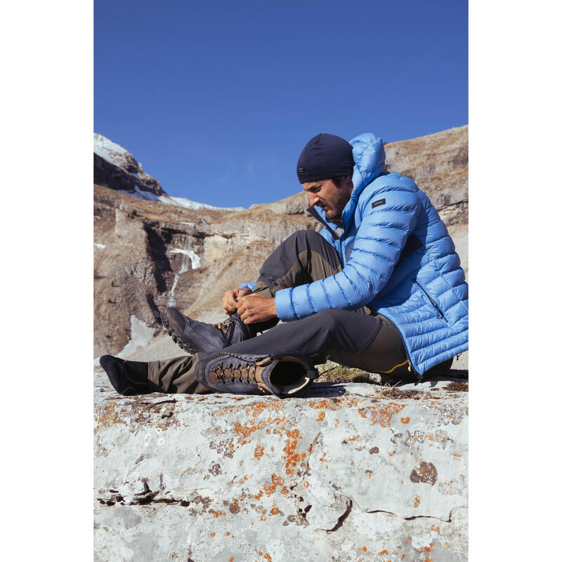 Geacă cu umplutură din puf Trekking la munte MT500 -10°C Albastru Bărbați