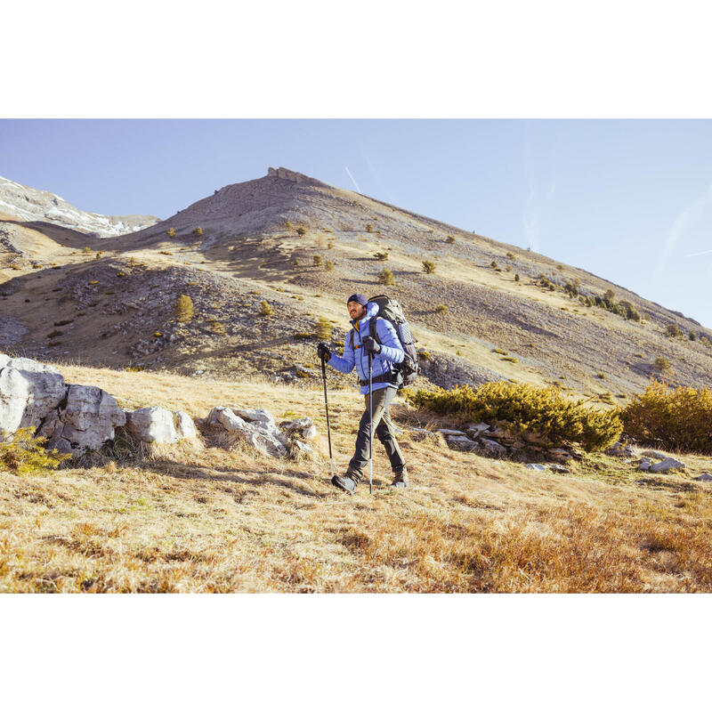 Pánské turistické vysoké nepromokavé kožené boty MT 500 Ultra Vibram