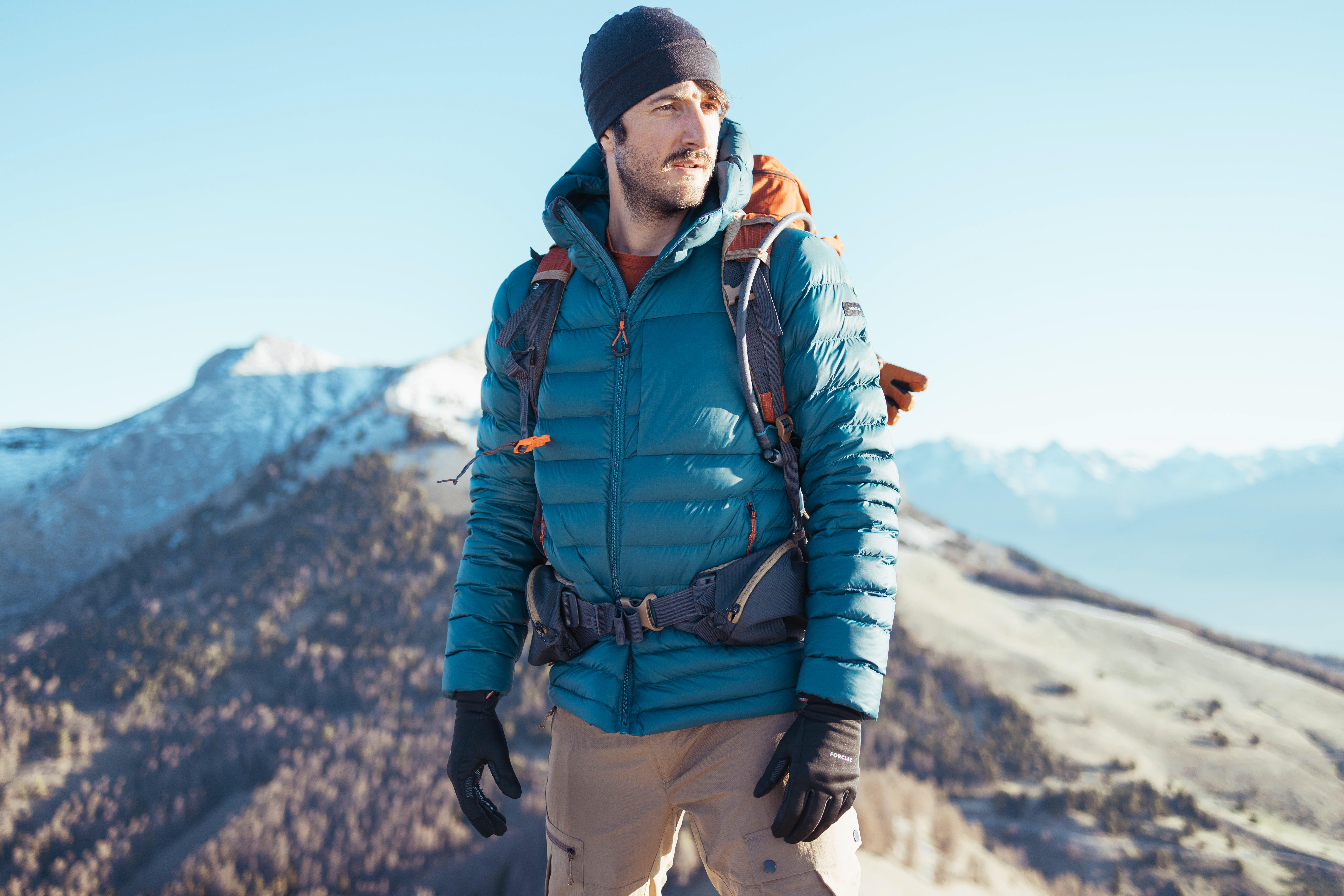 Manteau d'hiver en duvet avec capuchon  homme – MT 500 - FORCLAZ