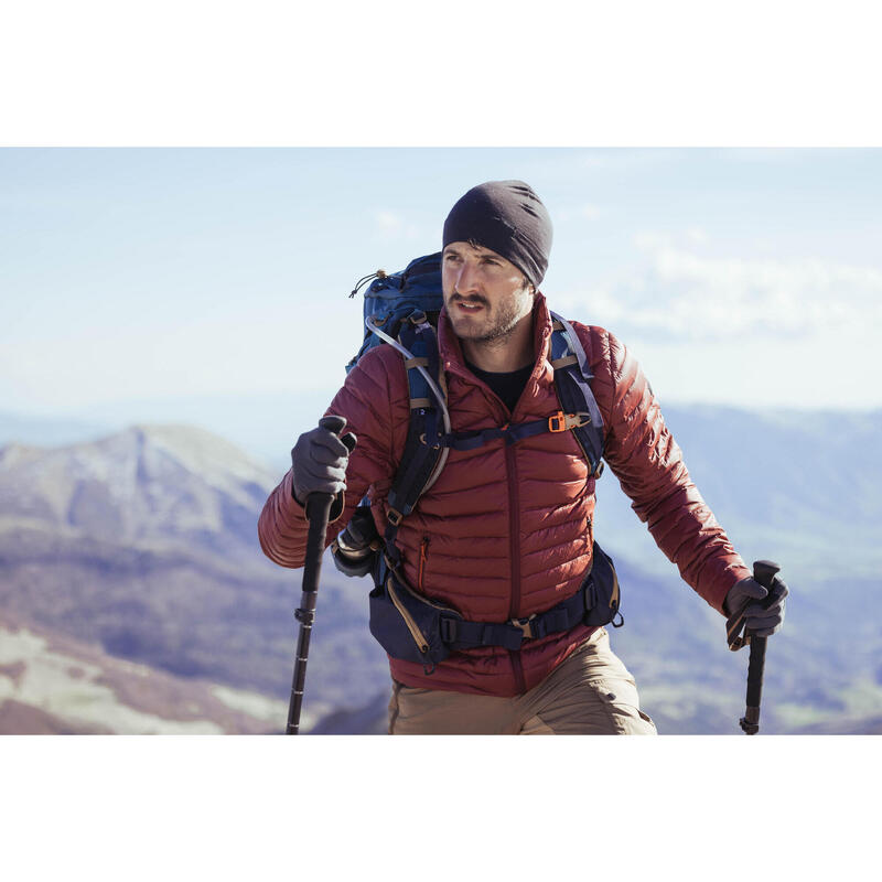 Daunenjacke Herren bis -5 °C Wandern - MT100 bordeaux