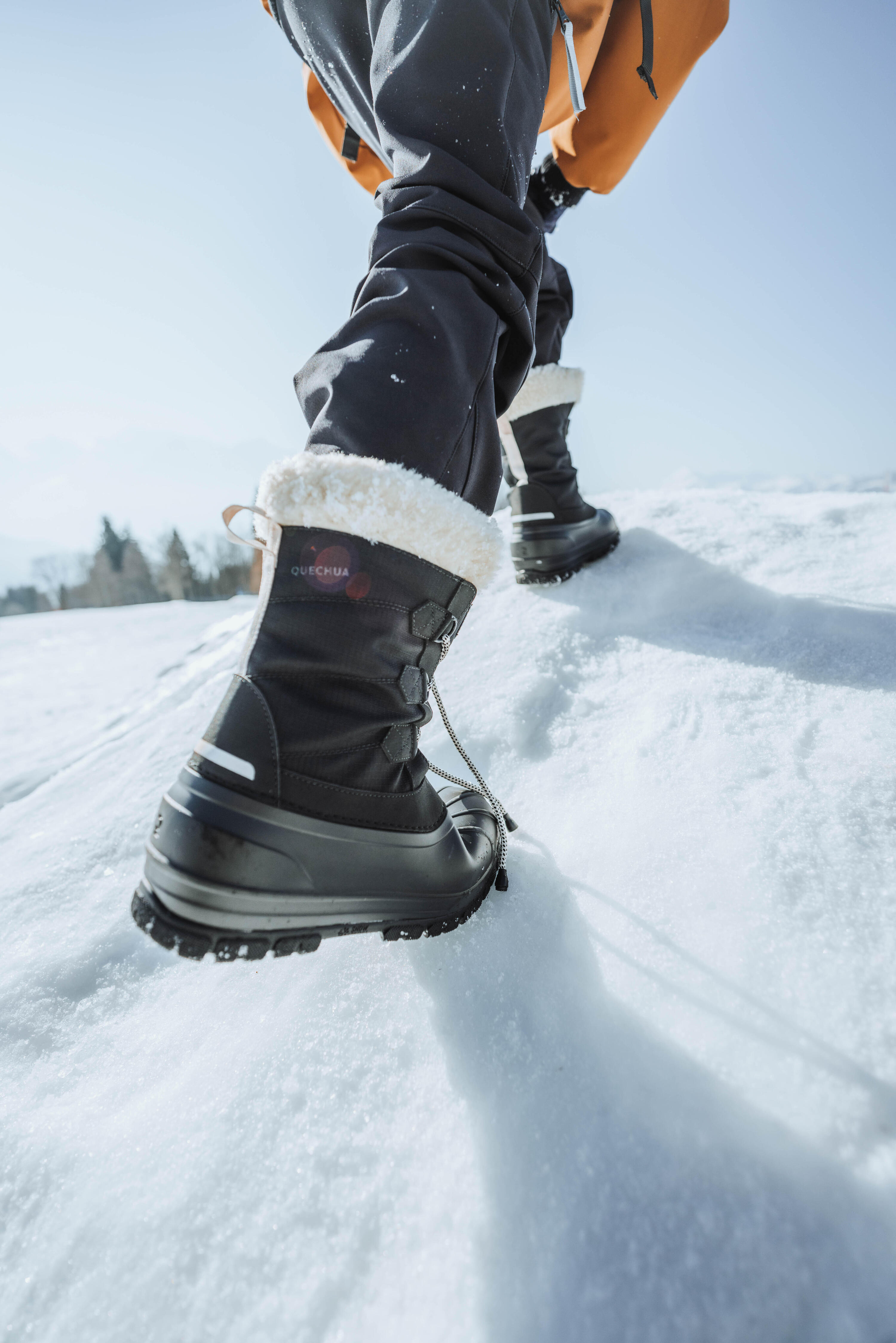 BOTTES DE NEIGE CHAUDES ET IMPERMEABLES DE RANDONNEE - SH900  - ENFANT 30 AU 38 15/15