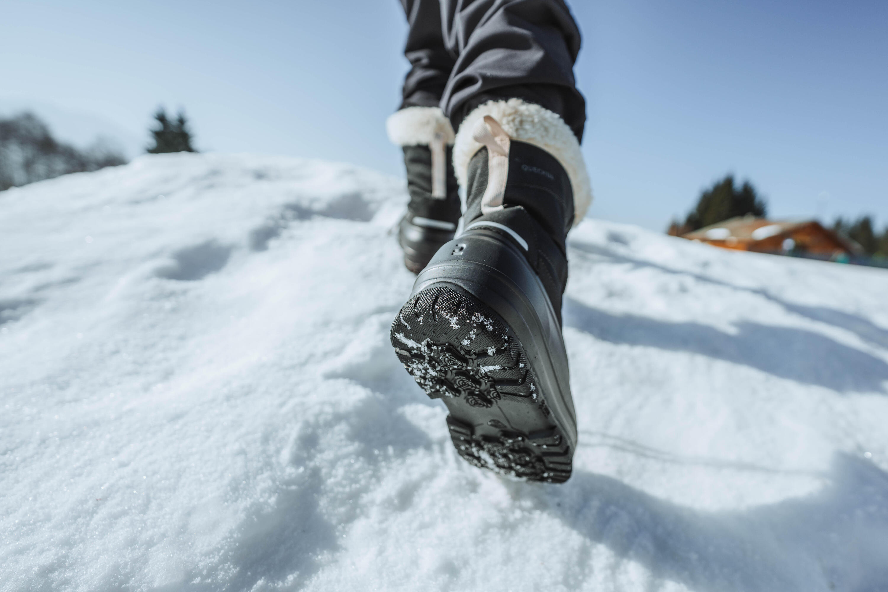 BOTTES DE NEIGE CHAUDES ET IMPERMEABLES DE RANDONNEE - SH900  - ENFANT 30 AU 38 11/15