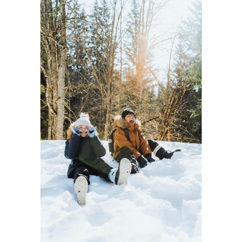 Schneestiefel Kinder Gr. 24–38 warm wasserdicht Winterwandern - SH500 blau