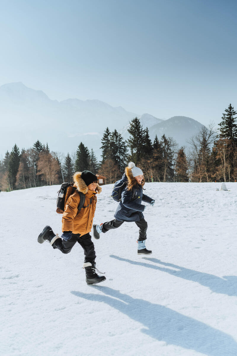 Winterhose Kinder Gr. 122–170 warm wasserabweisend Winterwandern - SH500 Mountain schwarz