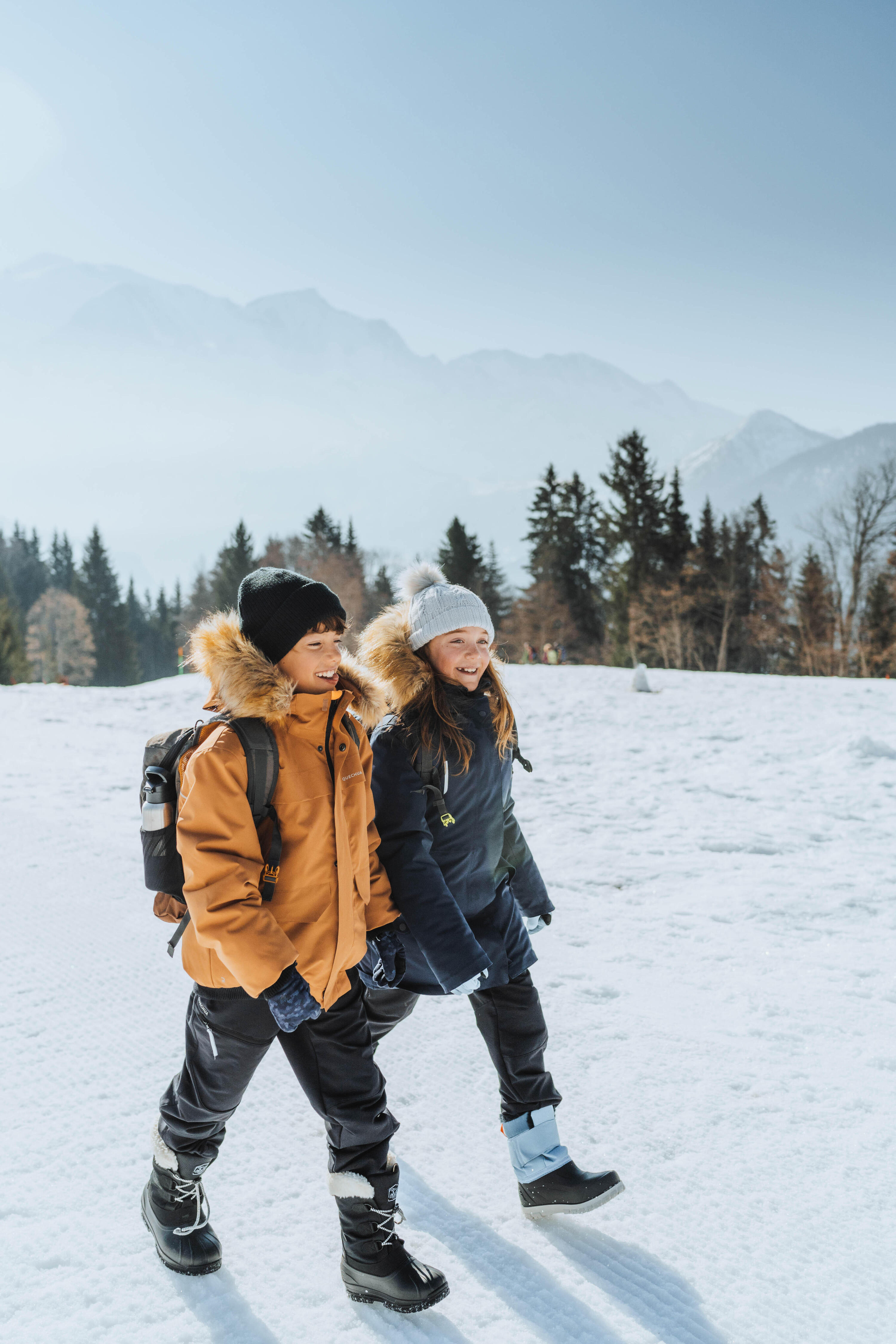 BOTTES DE NEIGE CHAUDES ET IMPERMEABLES DE RANDONNEE - SH900  - ENFANT 30 AU 38 13/15