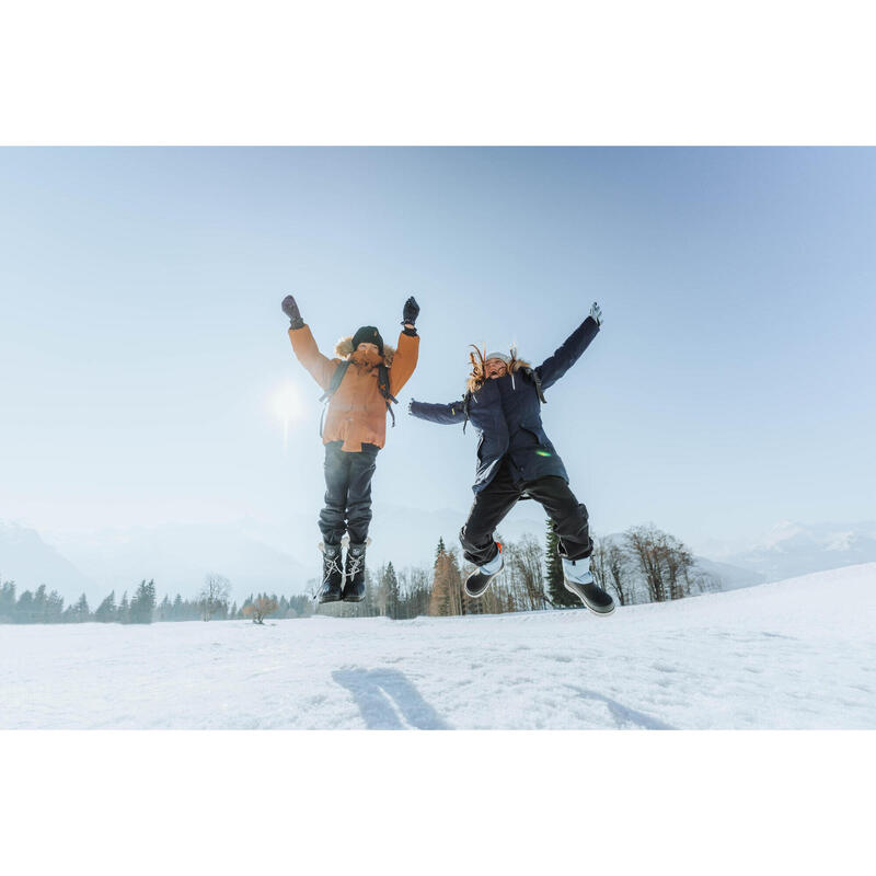 Schneestiefel Kinder Gr. 24–38 warm wasserdicht Winterwandern - SH500 blau