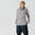 Men's Running Long-Sleeved Warm Zip T-Shirt KIPRUN Run 100 Warm-Grey