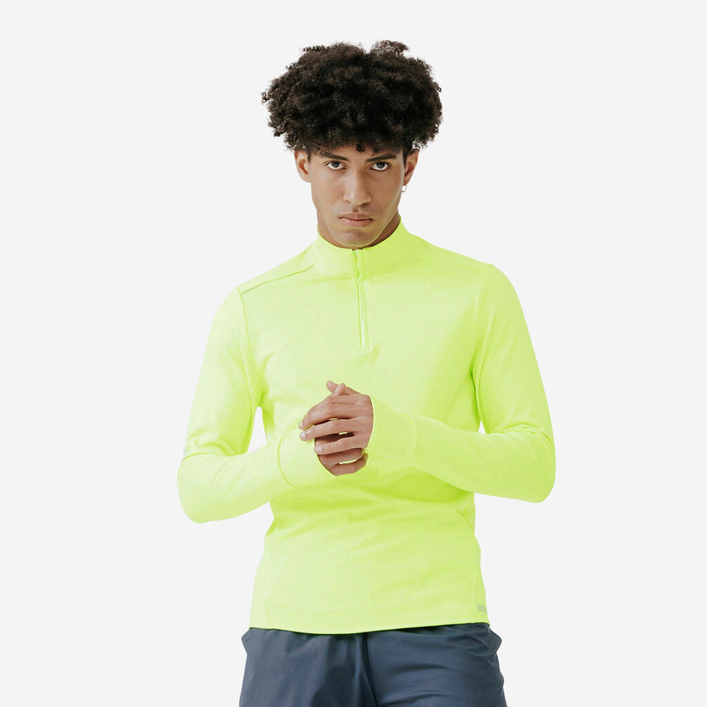Pánske hrejivé bežecké tričko Warm Day Visibility s dlhým rukávom