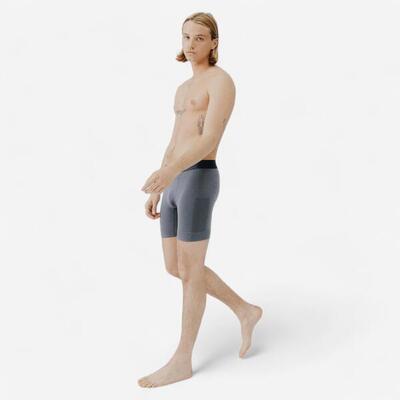 Boxershort voor hardlopen heren dry perf 900 grijs blauw