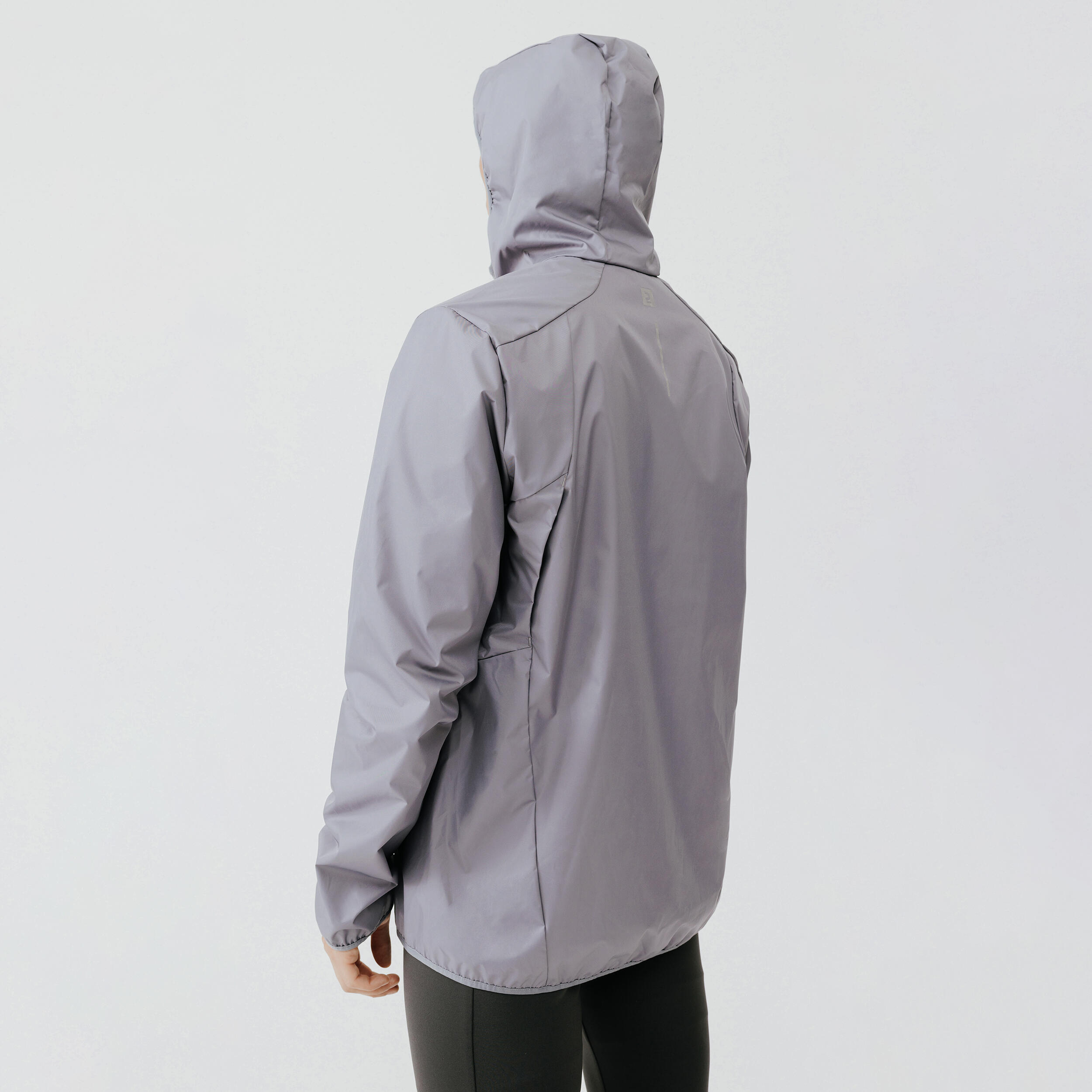 Men Running Rain Jacket Kalenji Run Rain M Grey