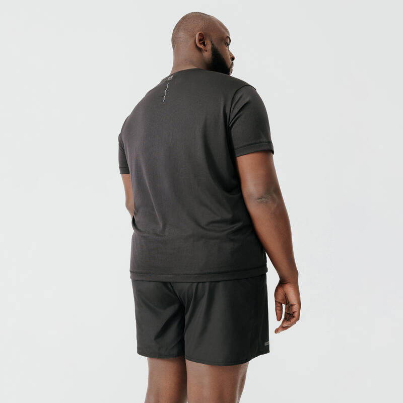 T-shirt running respirant homme - Dry noir (du 4XL au 5XL)