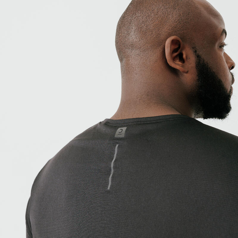 Camiseta running transpirable hombre - Dry negro (de la 4XL a la 5XL)