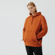 Men's Running Warm Hooded Sweatshirt Warm 500 - brown