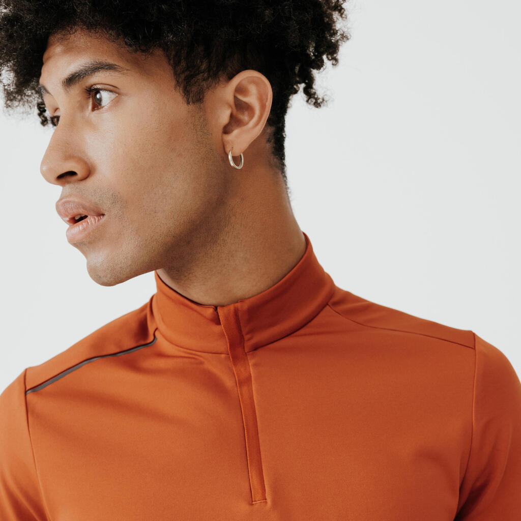 Laufshirt langarm Herren wärmend - Run Warm orange 