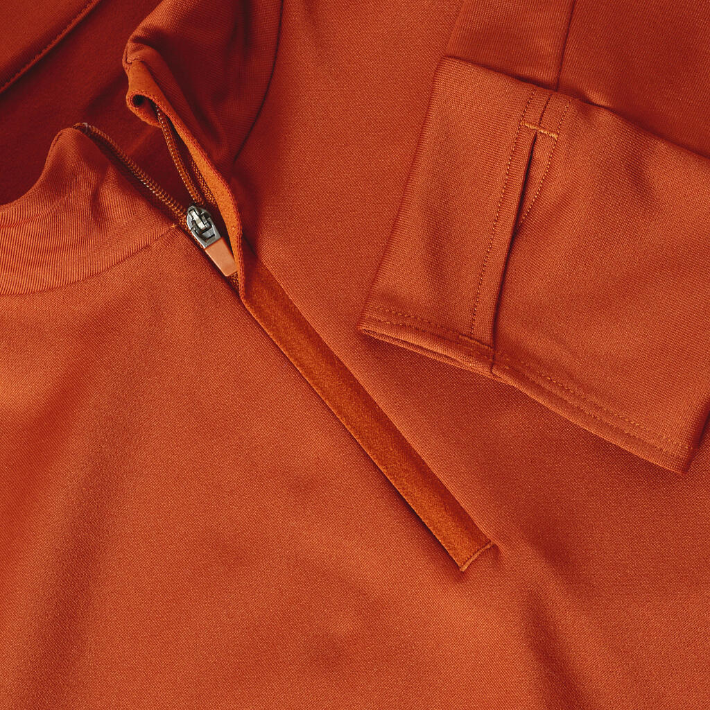 Tee shirt manches longues running run warm orange