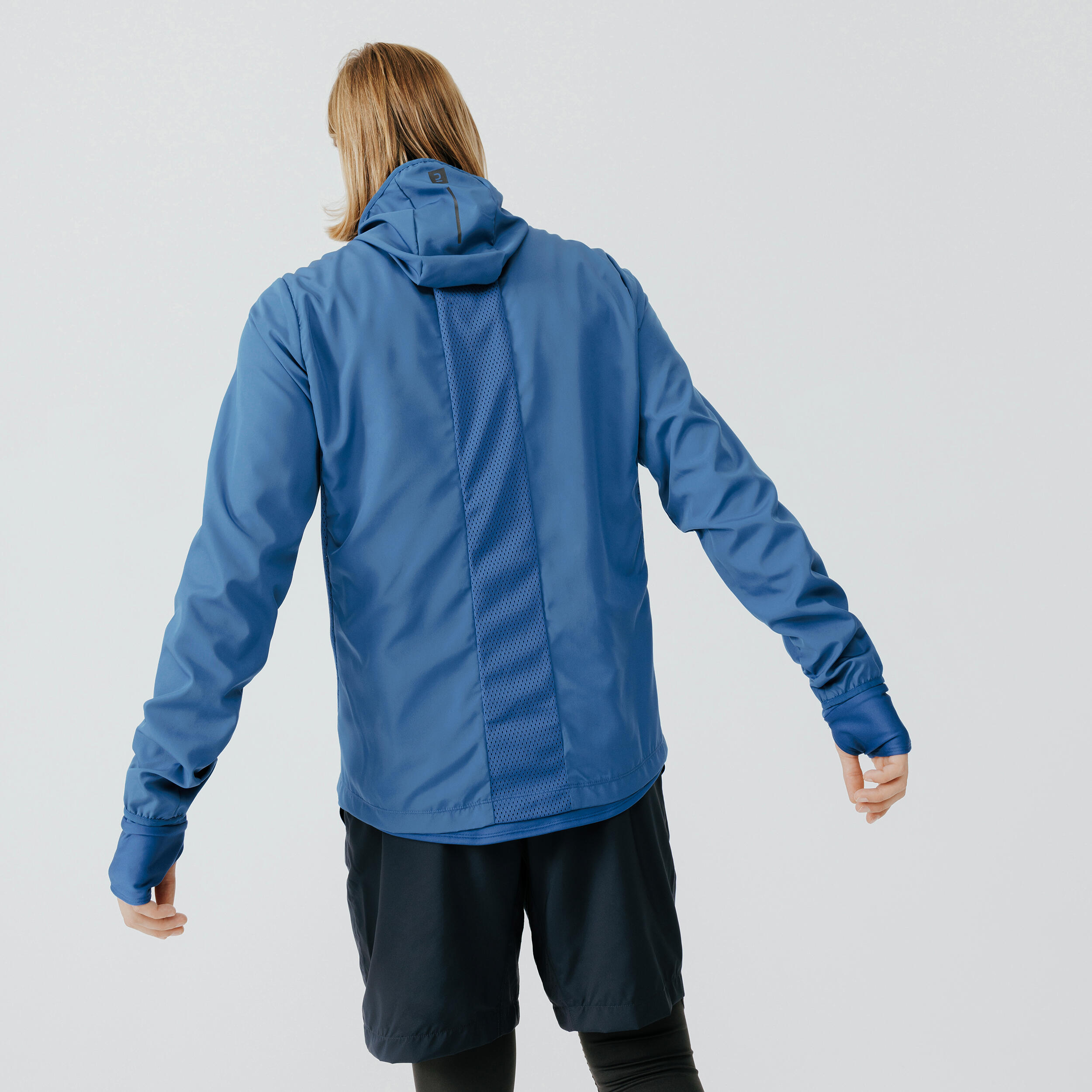 kalenji Decathlon Creation mens full zip running jacket Blue Sz Small