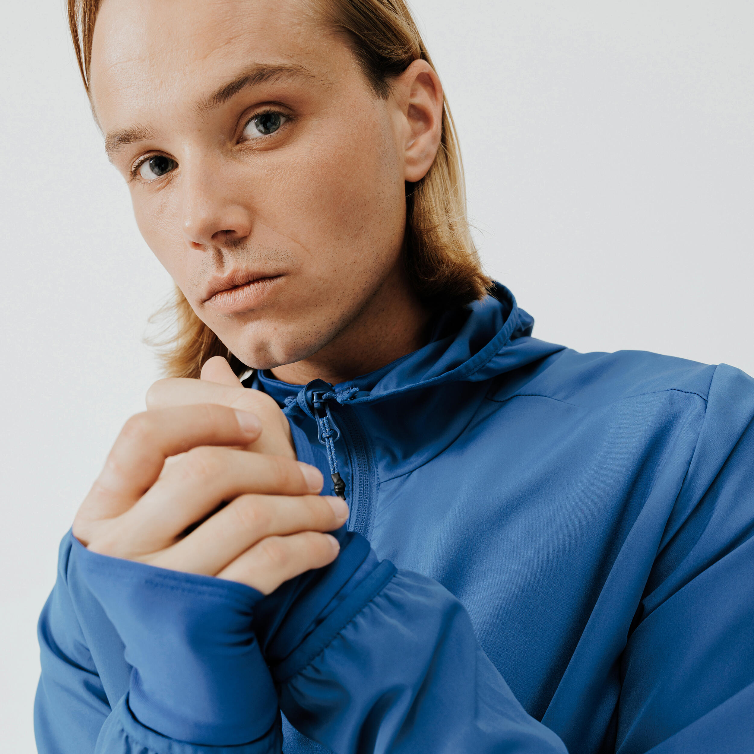 VESTE COUPE VENT DE RUNNING HOMME KALENJI RUN WIND BLEU ARDOISE KALENJI Decathlon