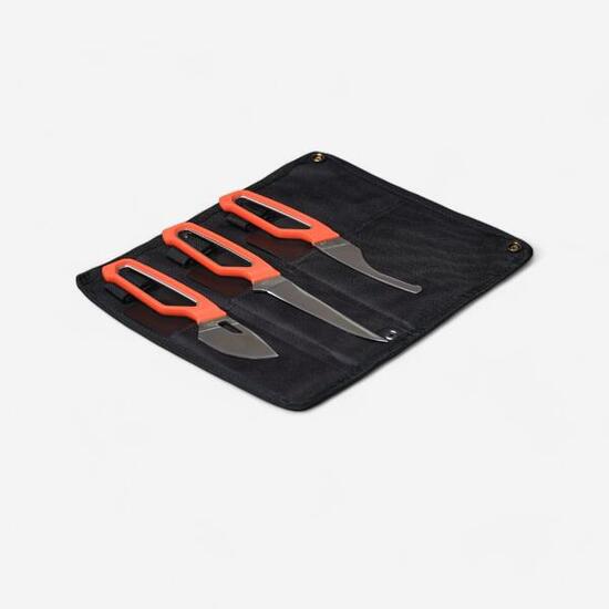 Kit de 3 couteaux Venaison Léger Compact orange