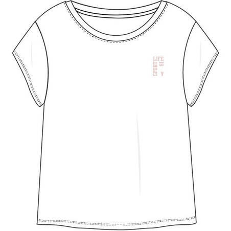 Girls' Cotton T-Shirt - White