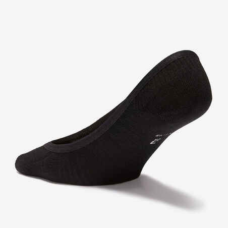 Low Ballerina Socks - Deocell Tech Urban Walk pack of 2 pairs - black -  Decathlon