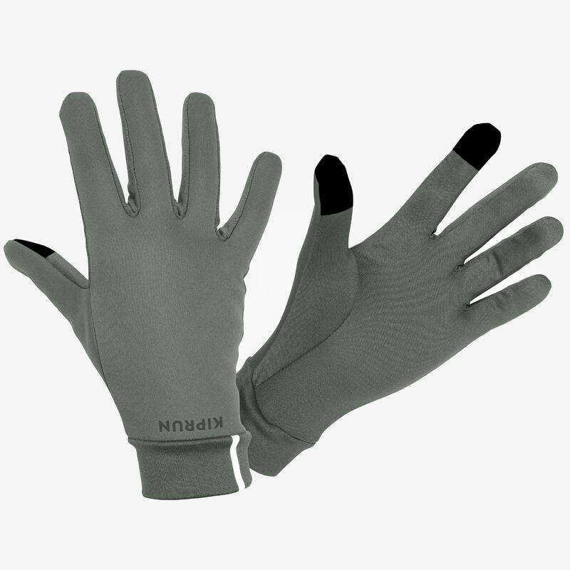 Men Women KIPRUN WARM+ 500 V2 touchscreen running gloves - dark grey