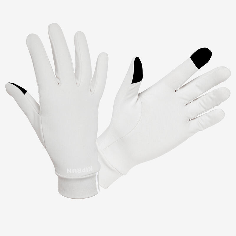 RUNNING 500 TACTILE GLOVES -BEIGE
