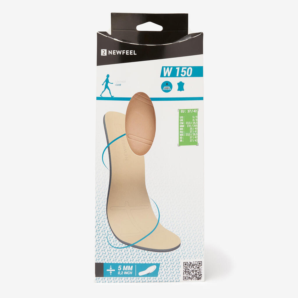 Plantillas de Running Newfeel w150 en cuero beige