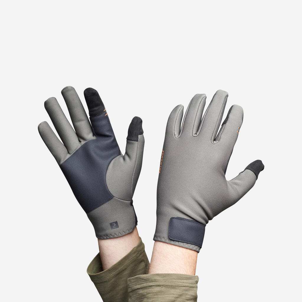 Veľmi priliehavé rukavice 500 zelené