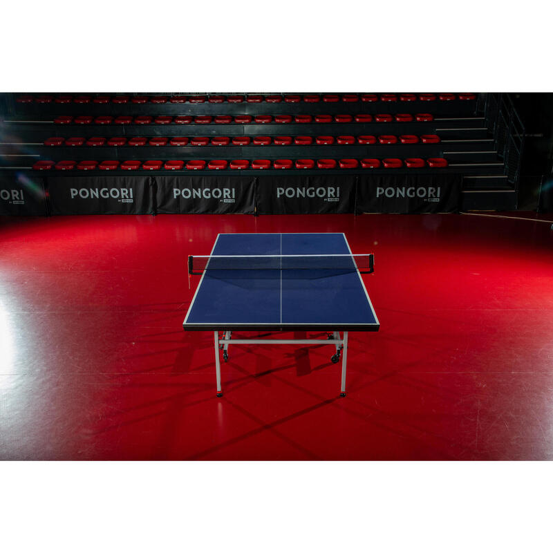 Table de tennis de table intérieure compacte avec filet innovant, TTT 130.2 Bleu