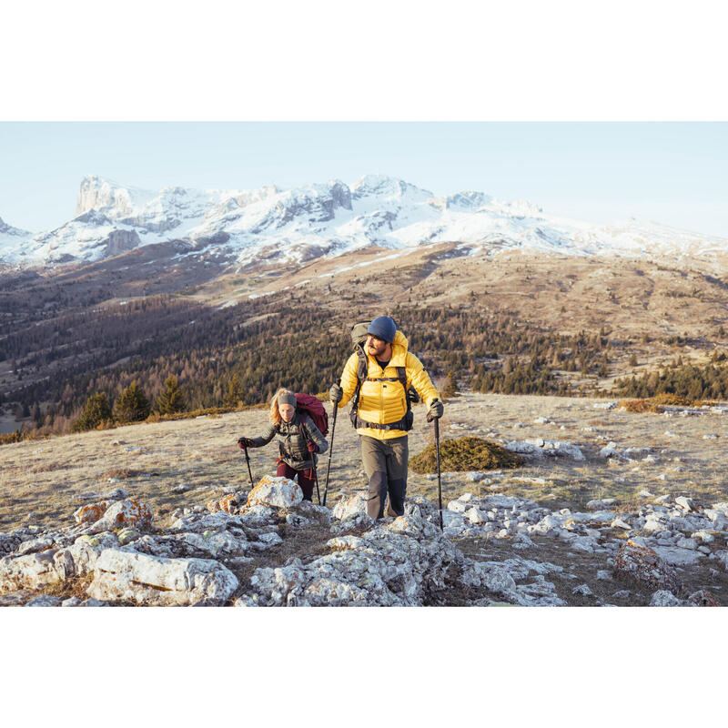 Geacă din puf Trekking la munte MT100 -5°C Galben Bărbați