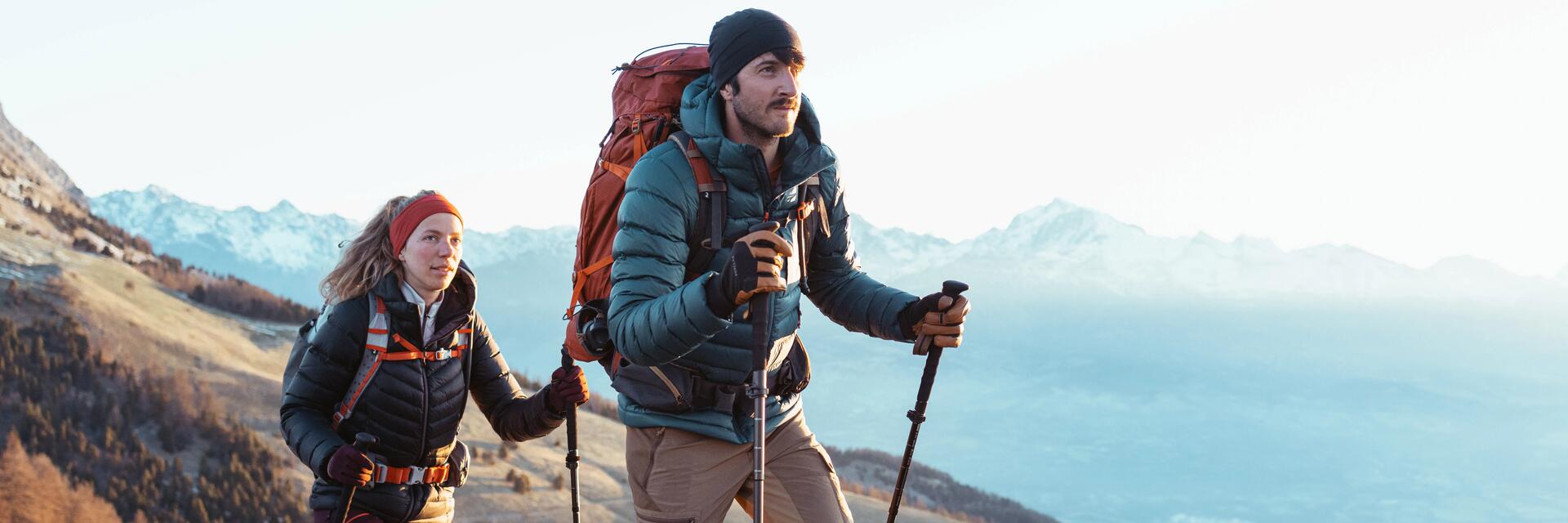 trekking como escolher um casaco acolchoado de caminhada