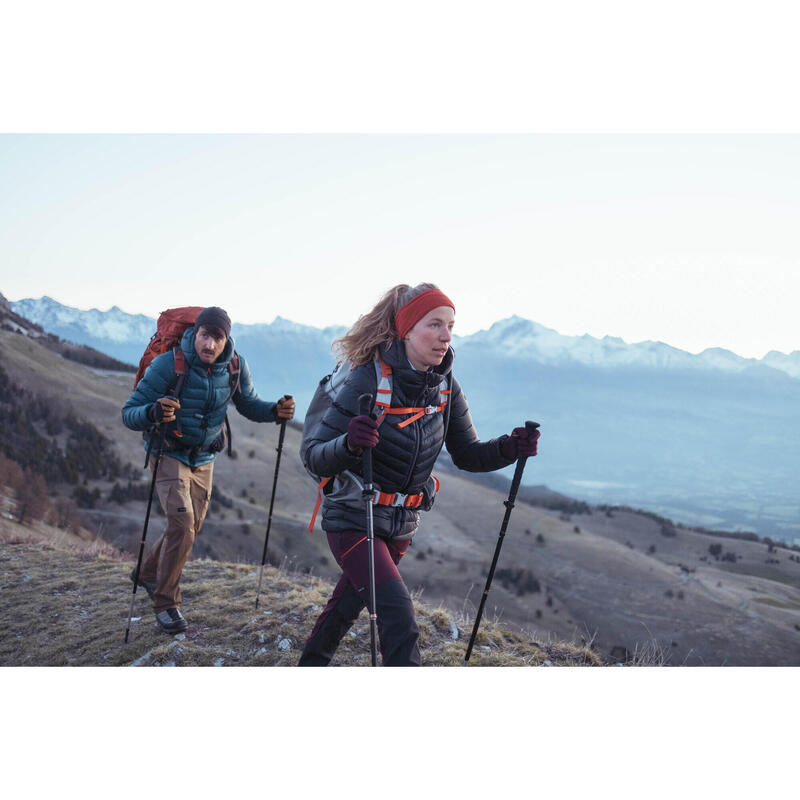 Daunenjacke Damen Kapuze bis -10 °C Trekking ‒ MT500 