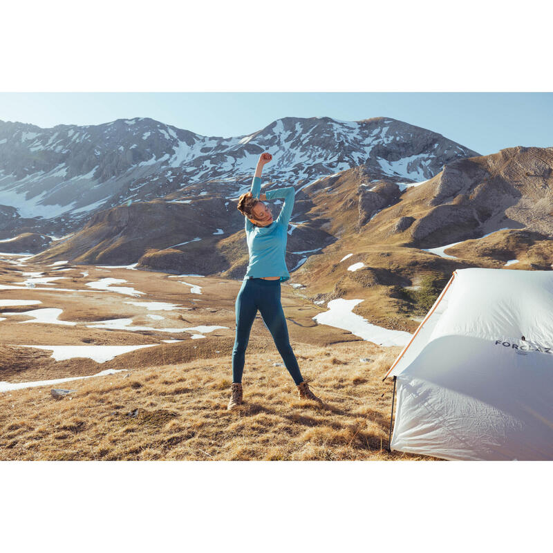 Legging sous-vêtement en laine mérinos de trek montagne Femme - MT500