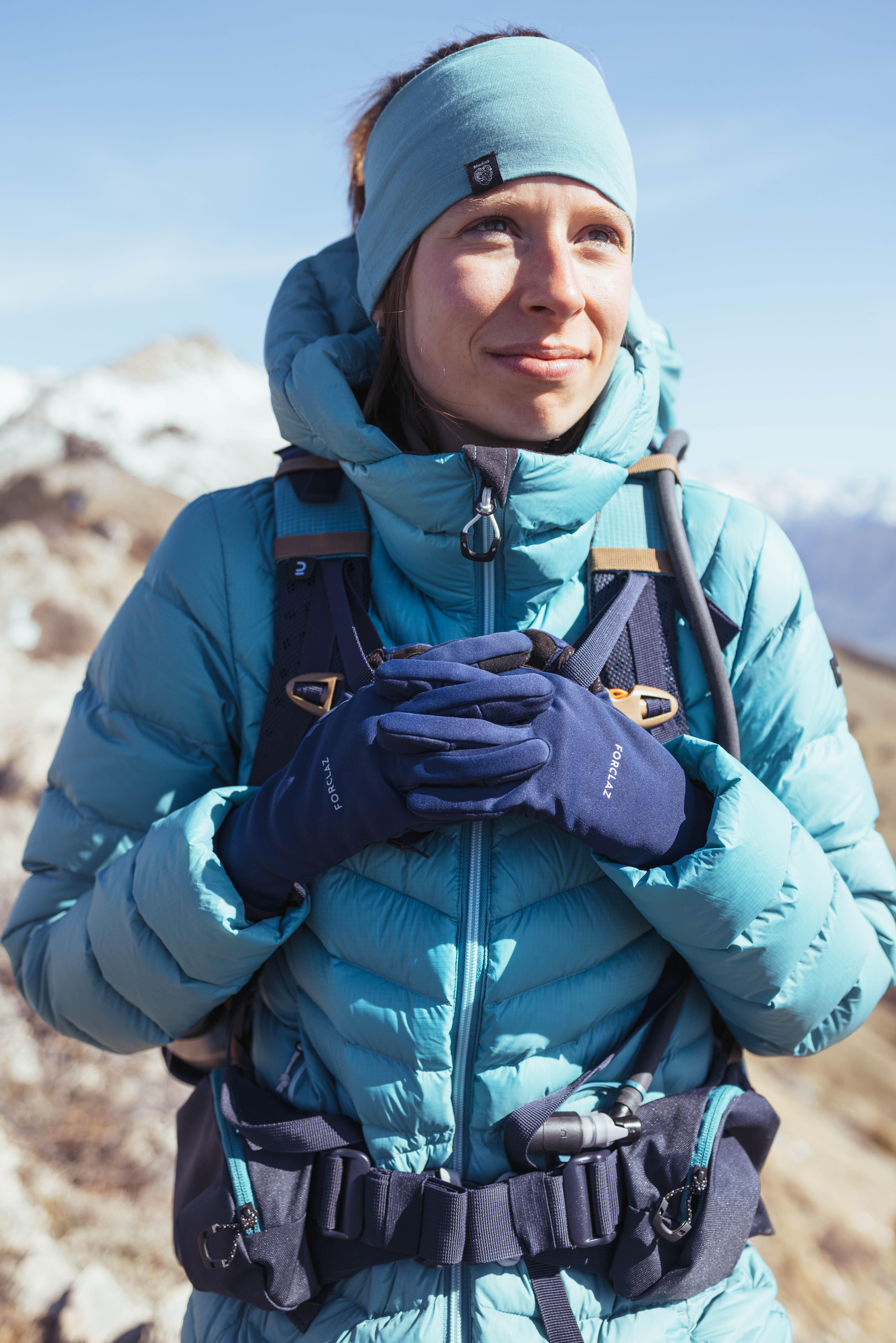 Gants mi-saison - MT 500 bleu marine - FORCLAZ