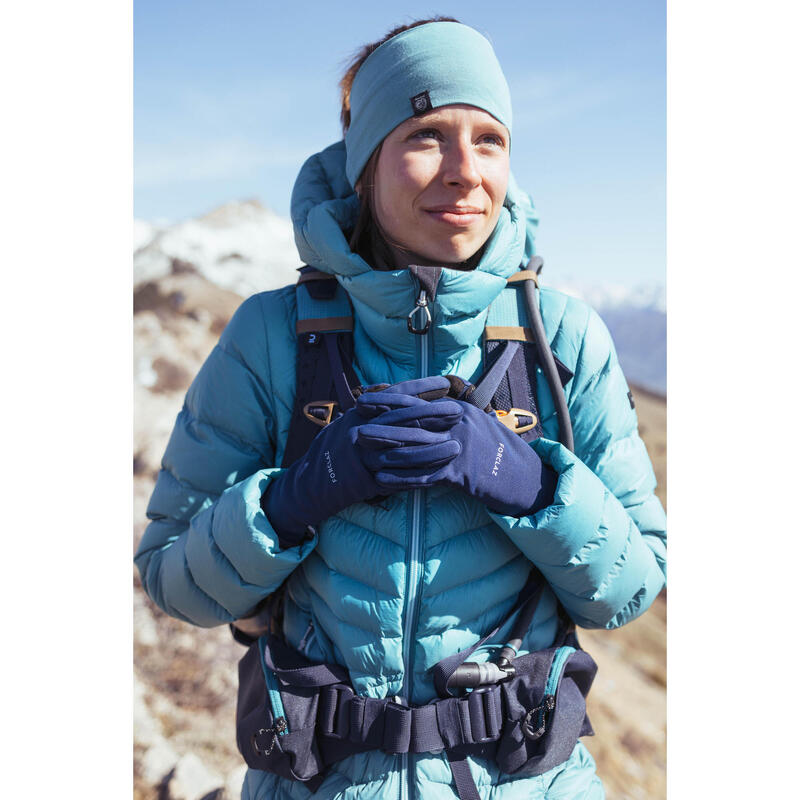Mănuși tactile și stretch de trekking MT500 Albastru Adulți
