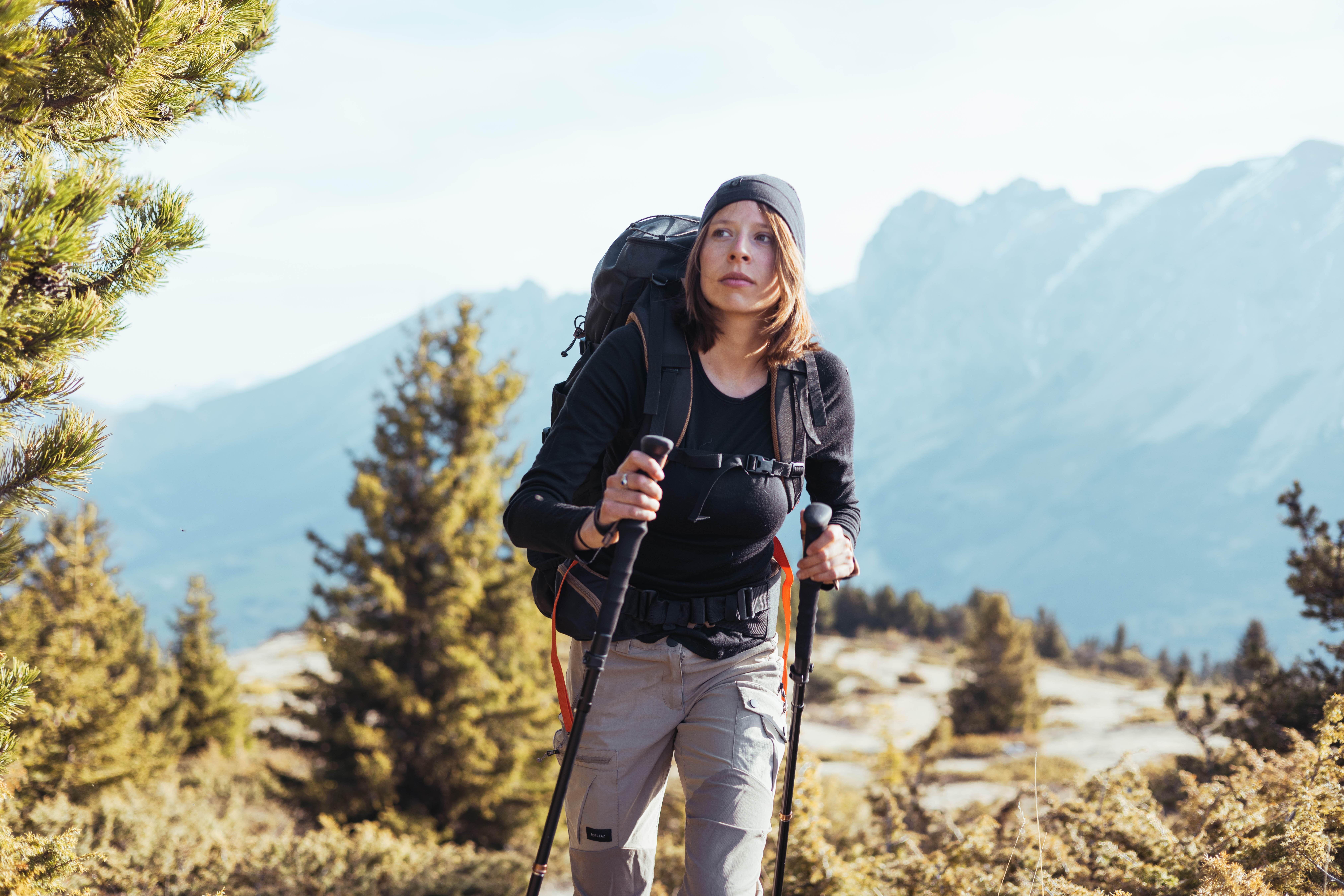 Women’s Merino Wool Hiking Shirt - MT 500 - FORCLAZ