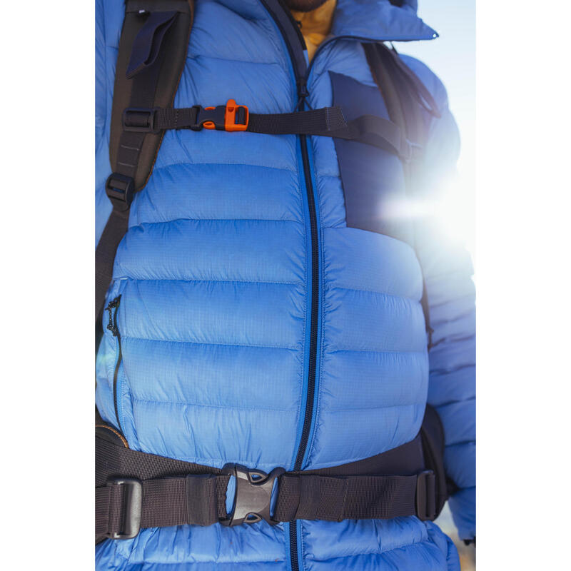 Geacă cu umplutură din puf Trekking la munte MT500 -10°C Albastru Bărbați