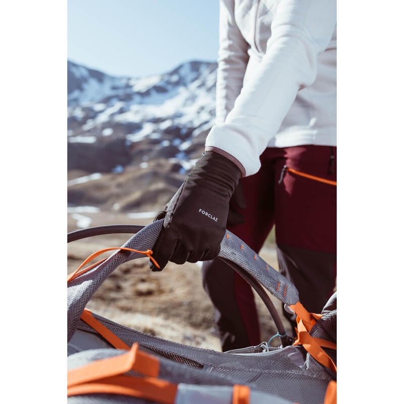 Sur-gants de trekking montagne - MT500 imperméables noir - adulte