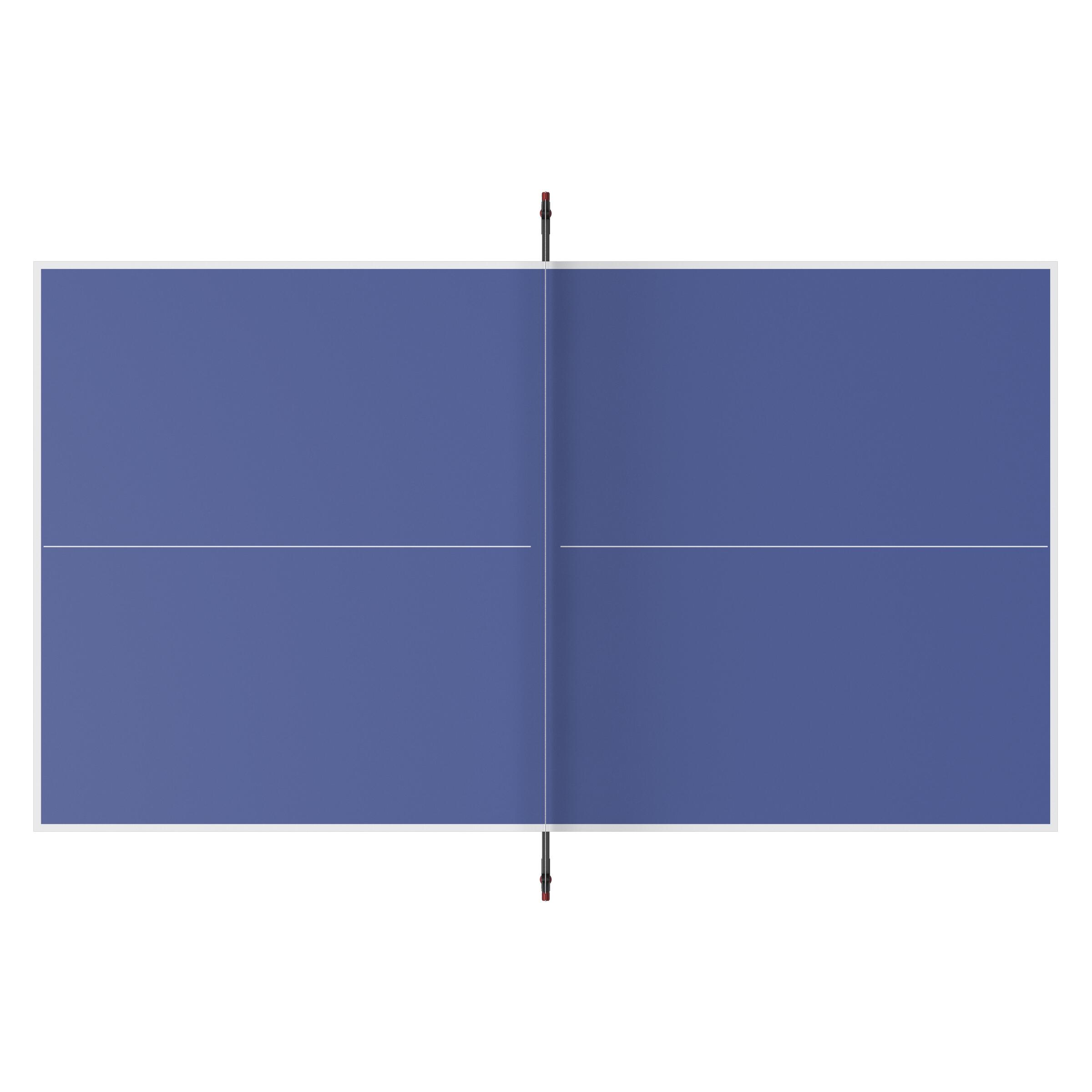 Compact Indoor Table Tennis Table with Innovative Net TTT 130.2 - Blue