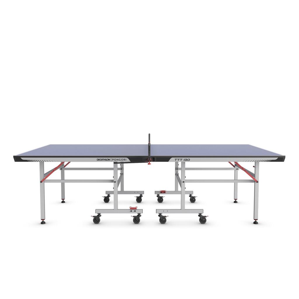 Compact Indoor Table Tennis Table with Innovative Net TTT 130.2 - Black