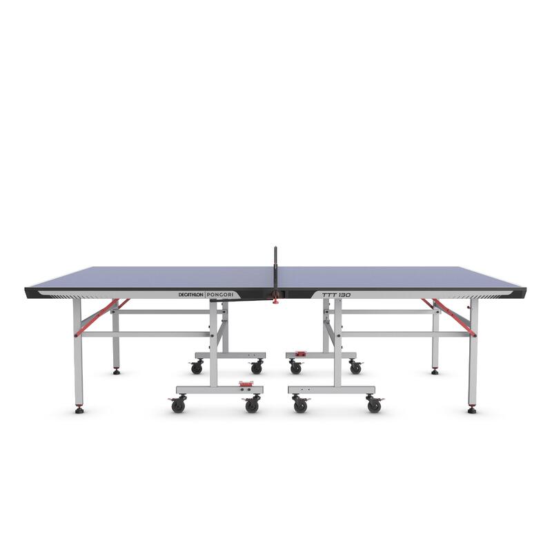 Table de tennis de table intérieure compacte avec filet innovant, TTT 130.2 Bleu