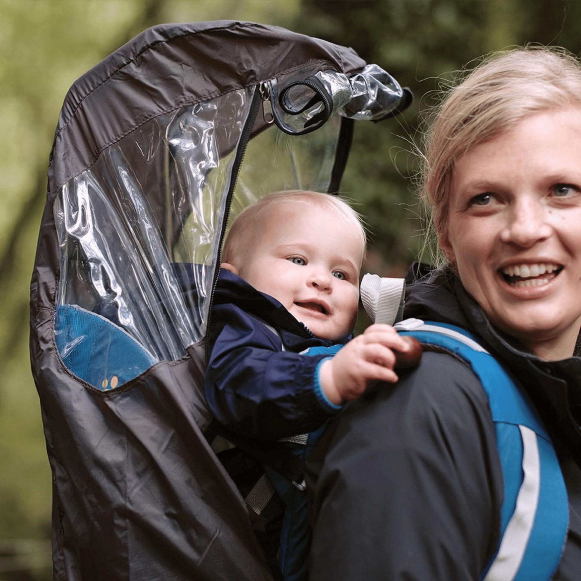 HOUSSE PLUIE PORTE BEBE - NOIR 2/2