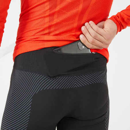 MEN'S RUNNING LEGGINGS - KIPRUN CARE - BLACK