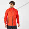 Rdeča moška tekaška dežna jakna KIPRUN RAIN+