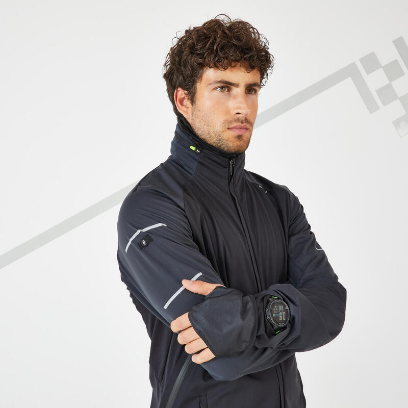 VESTE RUNNING RUN WARM + CAFE GLACE HOMME - Decathlon