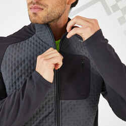 MEN'S WARM WINTER RUNNING JACKET - KIPRUN WARM BLACK