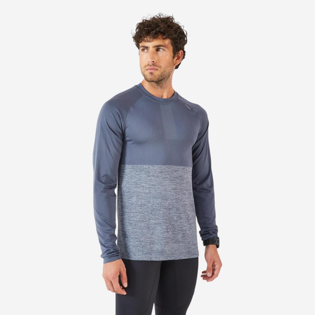 Kiprun care men's breathable long-sleeved running t-shirt - grey limited edition