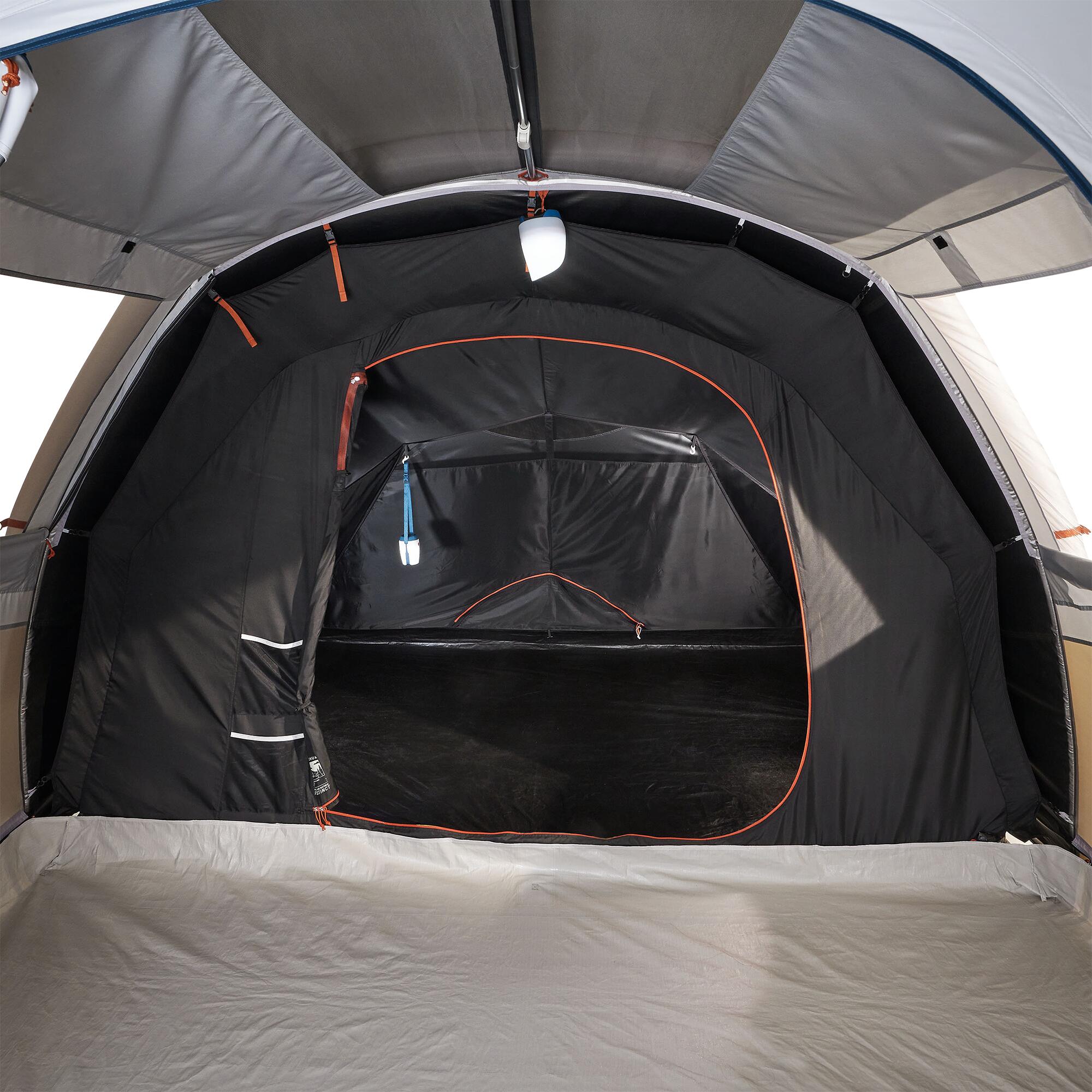 Inflatable 4-person camping tent, Air Seconds 4.1 Fresh & Black