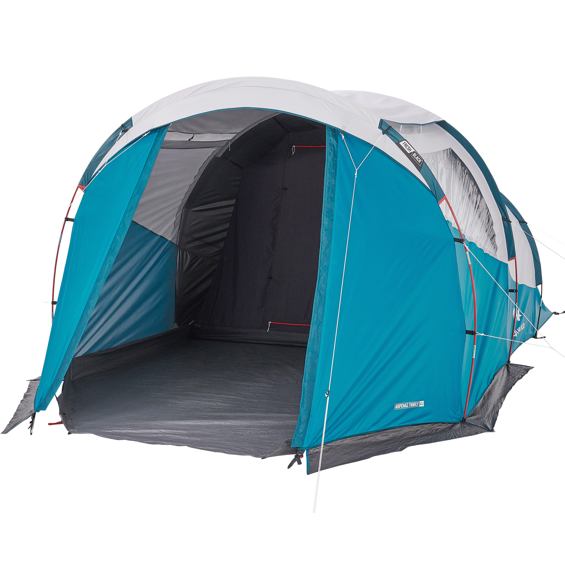 露營帳篷Arpenaz 4.1 F&amp;V－4人1間寢室 